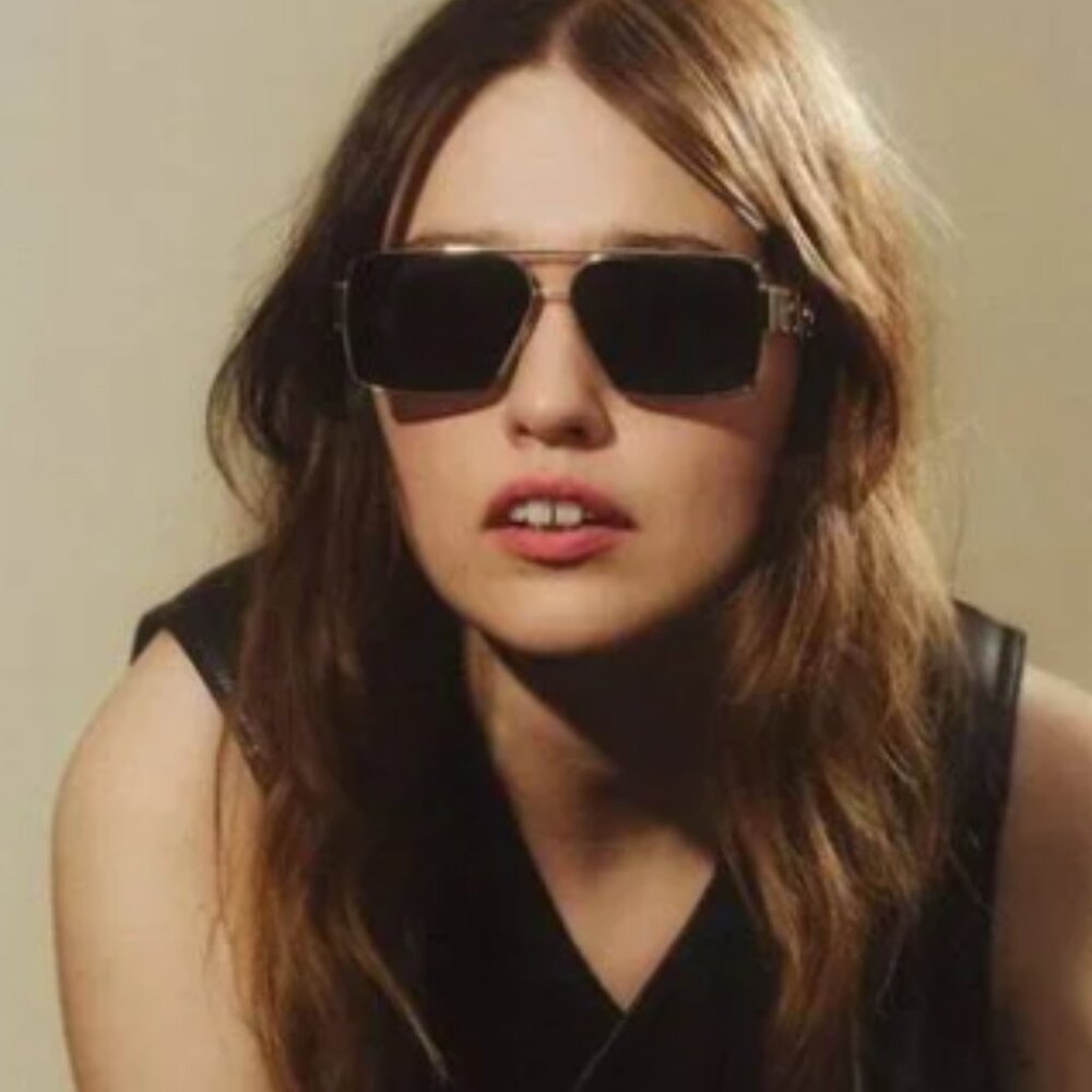 NEW VERSACE SUNGLASSES, VE2290 1002/87 GOLD GRAY UNISEX EYEWEAR VE2290 100287